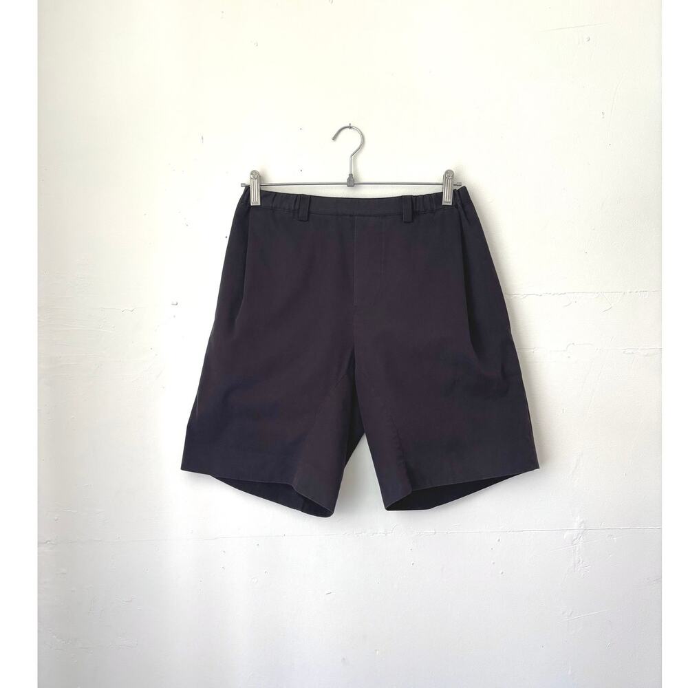 Stephan Schneider Quiet Luxury Black Cotton Pull On Shorts SZ 4 Minimalist $298